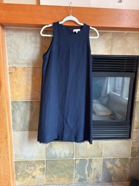 Antonelli Classic Navy Sleeveless Shift Dress